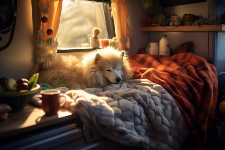 Wo schläft der hund im wohnmobil?